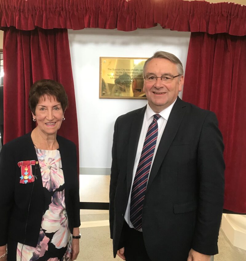 Alan Campbell and Norma Redfearn at the Whitley Bay Dome