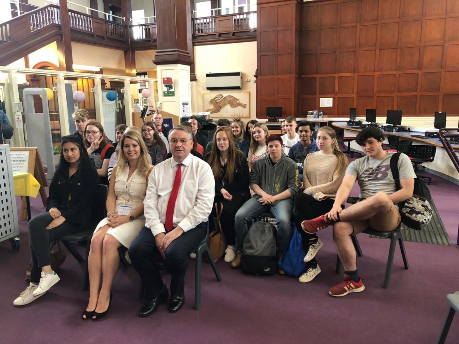 Alan Campbell MP wirth Kim McGuinness at TyneMet