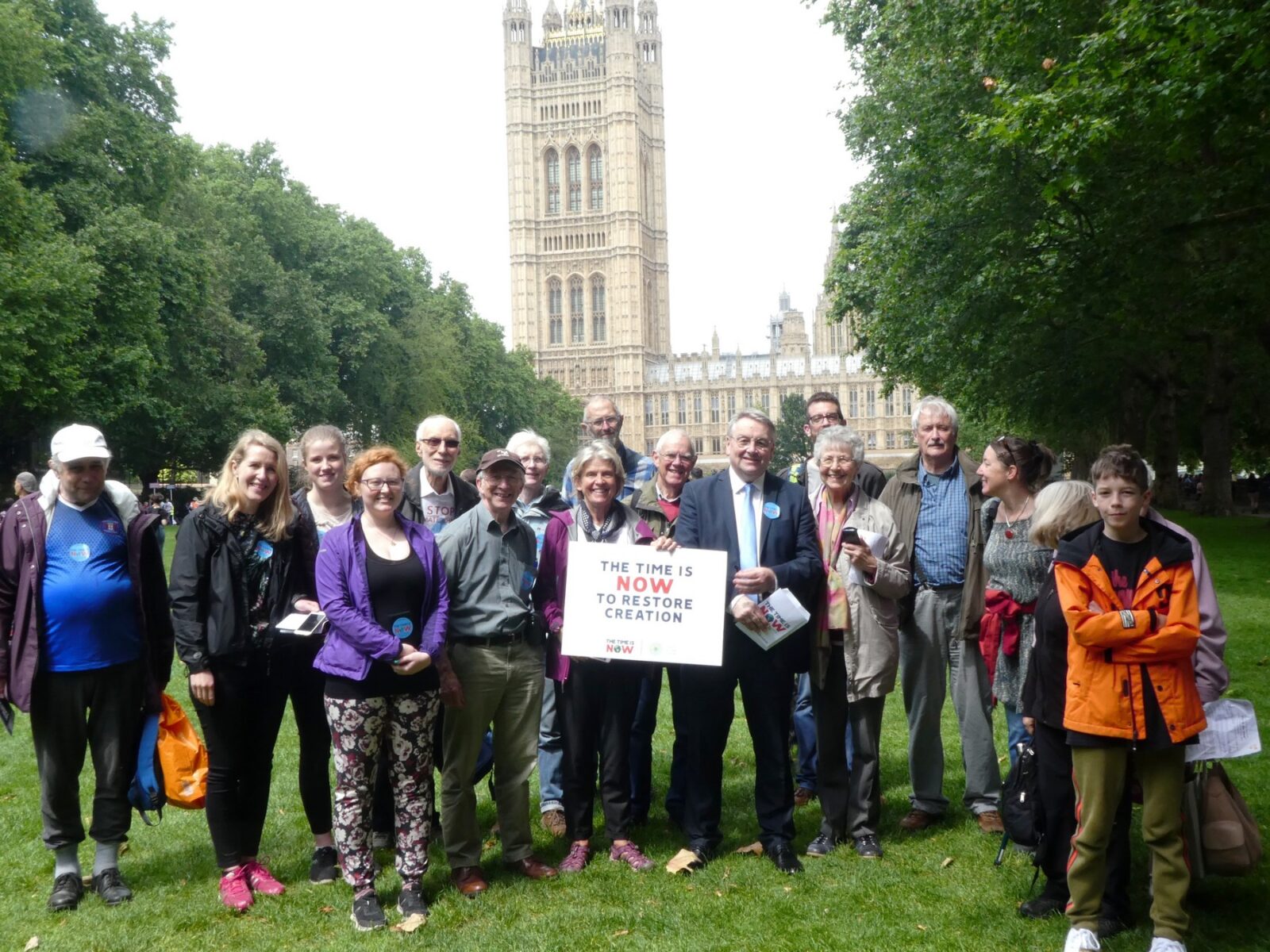 Alan Campbell at the climate change lobby in Parliament