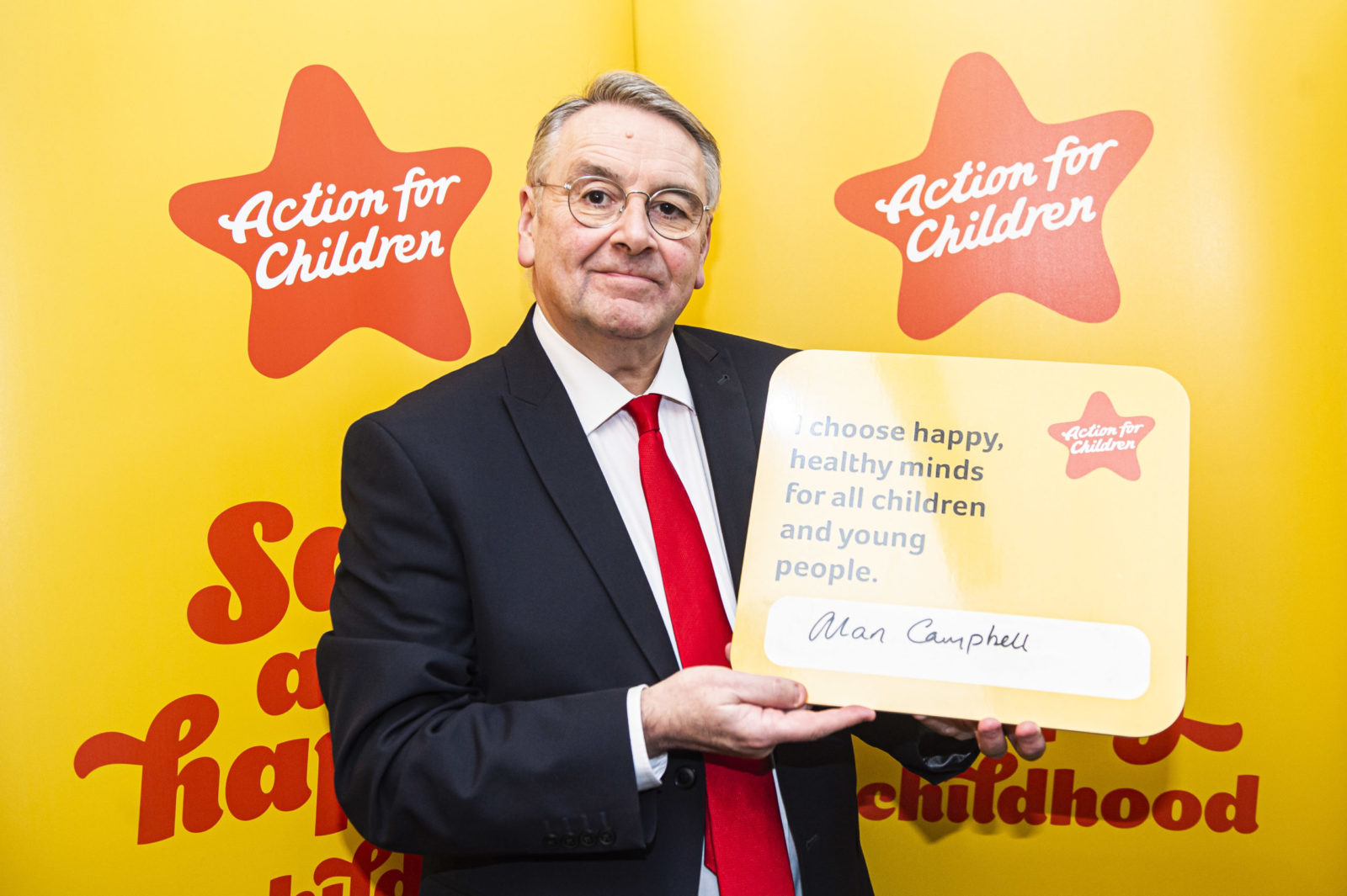 Alan Campbell at Action for Children Event