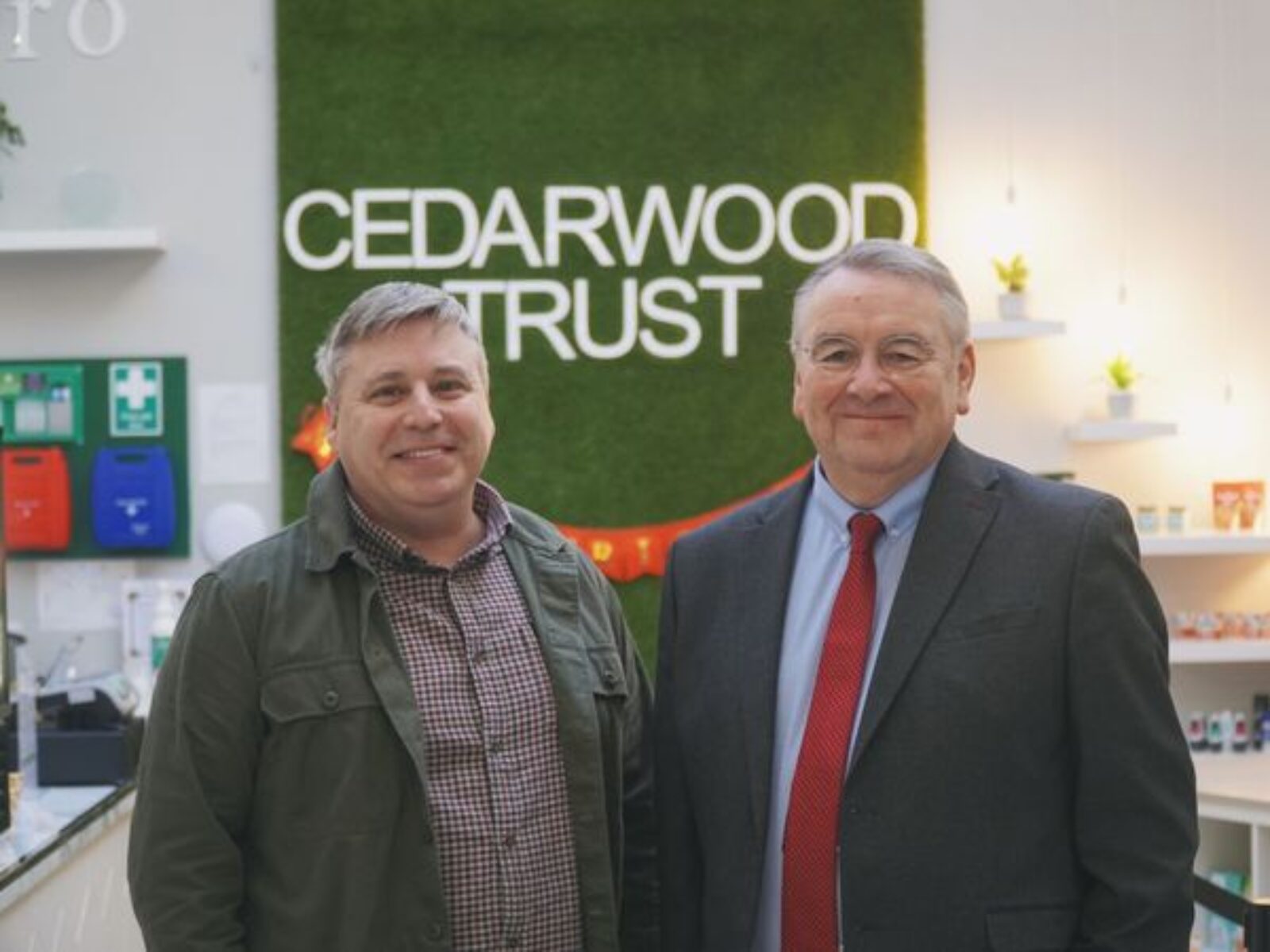 Alan and Wayne Dobson at Cedarwood Trust
