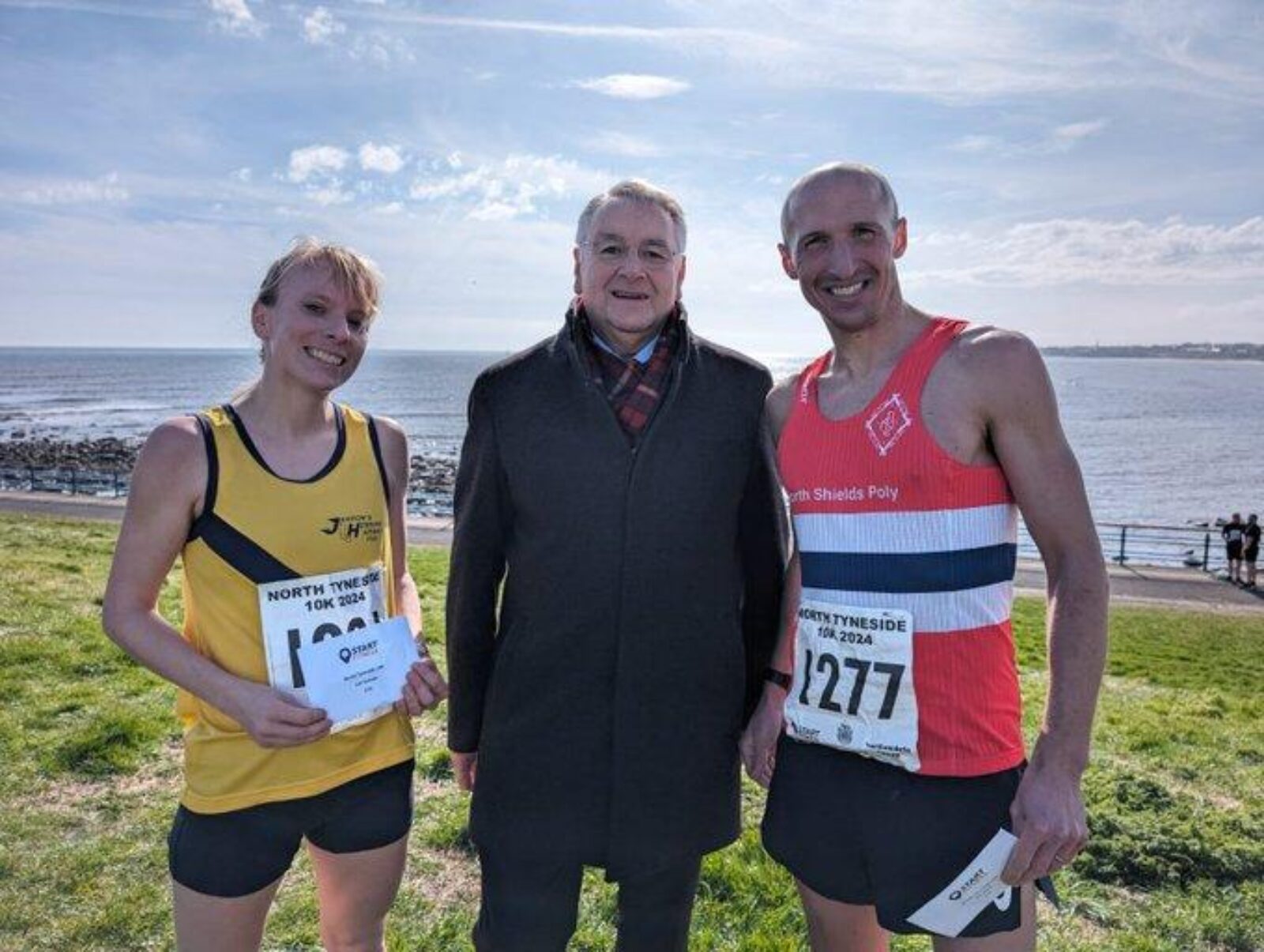 Alan at Easter Road Race with winners